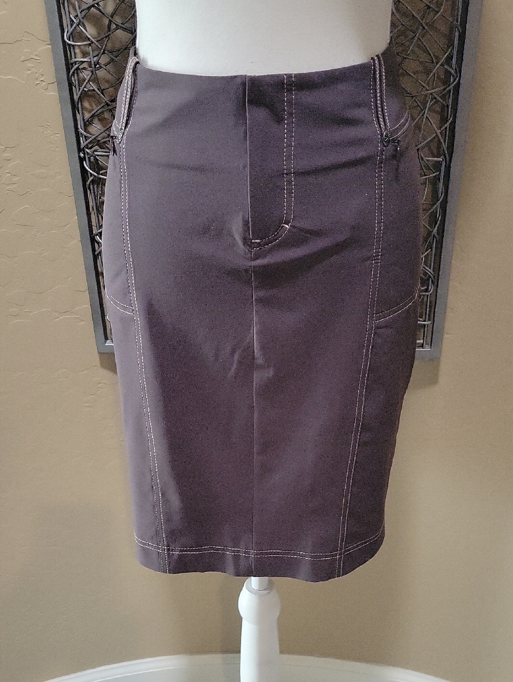 Athleta Classic Sport Pencil Skirt in Soft Brown